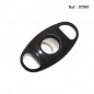 cigar cutter oval plastic black