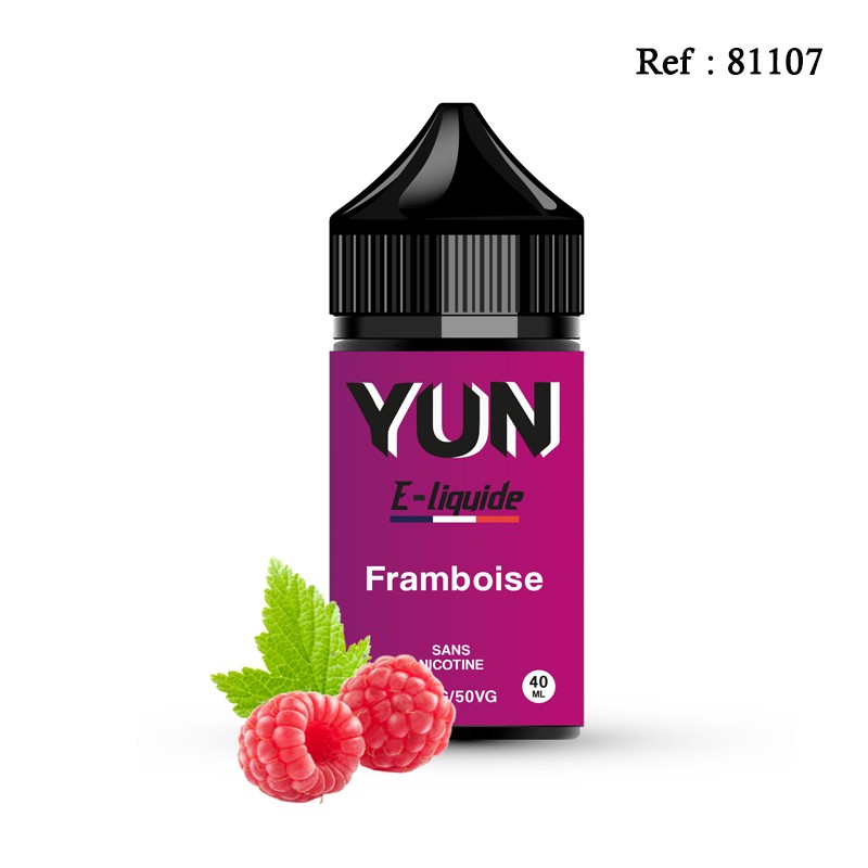 E-liquid Framboise 40mL YUN + free boosters