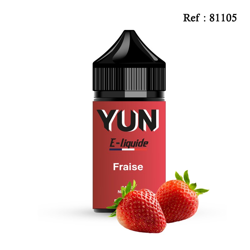 E-liquide YUN Fraise 40mL + boosters