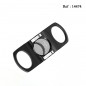 Plastic cigar cutter black  2 klingen ring 70