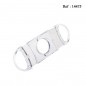 Plastic cigar cutter transparent 2 blades ring 60