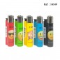 Briquet Pierre STAX flamme fixe avec cachette, Smiley, display de 40