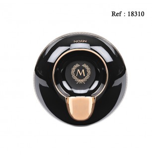 Cigar Ashtray MYON round Black for 1 cigar