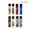 Flint lighter Clipper disposable Mixt Decors assorted per 48 pcs