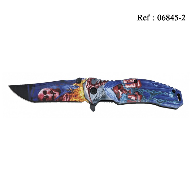 Knife 8.5 cm The Death 3D with clip