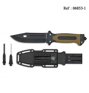 Knife Brown/Black 13 cm with case