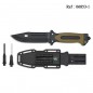 Knife Brown/Black 13 cm with case