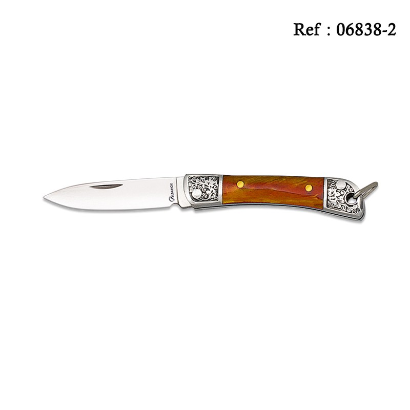 Knife 5 cm Orange/Chrom