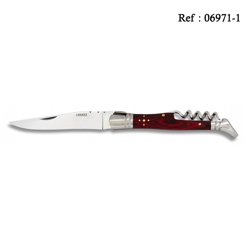 Couteau LAGUIOLE 9 cm TB Mirkata Rouge