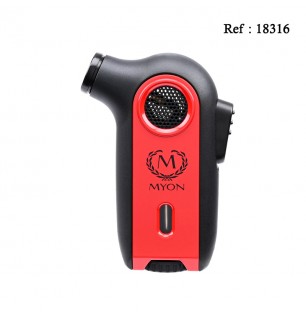 Jet flame lighter MYON Red