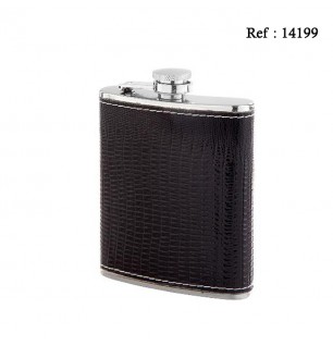 Flask PU Black 7 Oz 210 ML