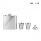 Gift Set Flask 6 Oz Silver/Chrom, 180 ML