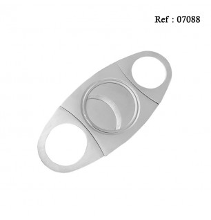 cigar cutter XL oval silver 140 x 47 x 4 mm