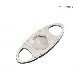 cigar cutter silver 92 x 38 x 4 mm