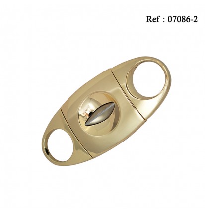 cigar cutter gold, V cut