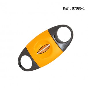 cigar cutter gun and yellow, V cut