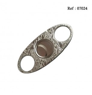 cigar cutter oval silver damas 90 x 40 x 4 mm