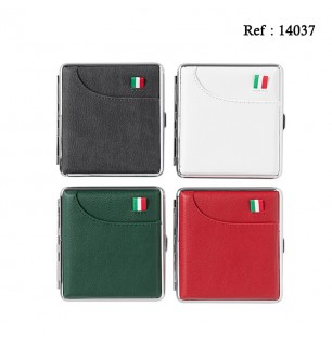 20-cigarette case leather 4 colors, display of 4