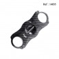 Cigar cutter plastic V black carbon