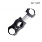 Cigar cutter plastic V black carbon