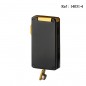 Eurojet lighter Double Jet black/gold with cigar punch