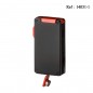 Eurojet lighter Double Jet black/red with cigar punch