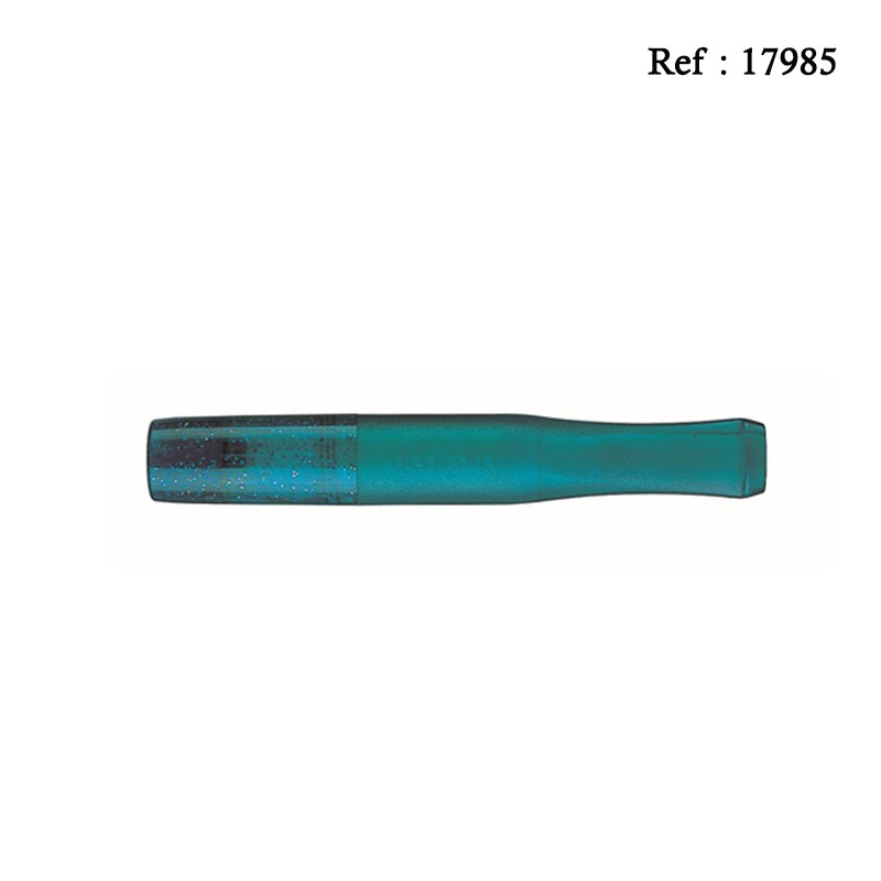 denicotea cigarette turquoise blue 77mm with 10 filters 9mm