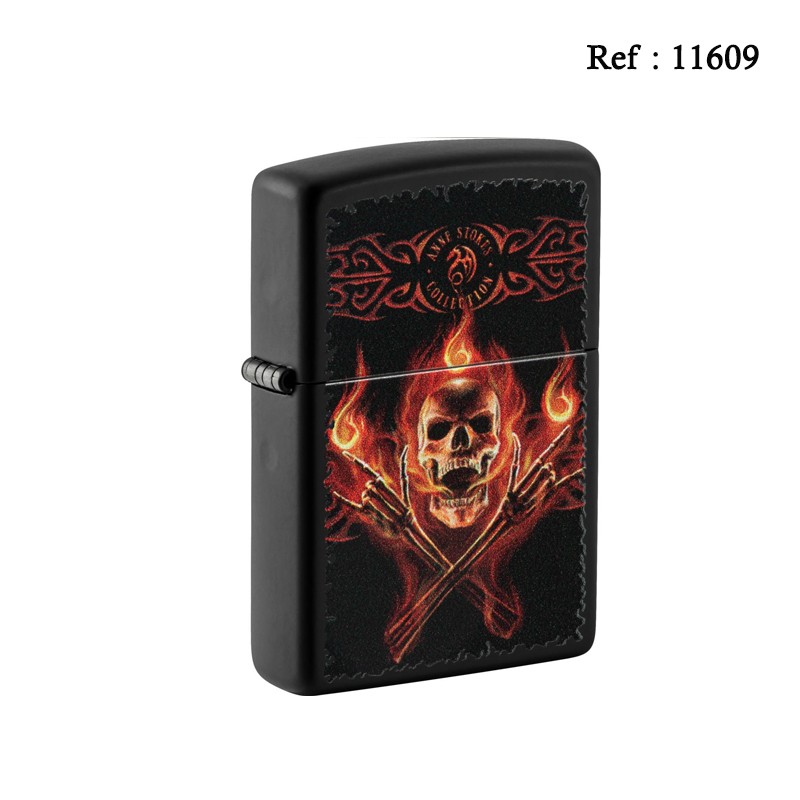 lighter ZIPPO Black mat Anne Stocke Collection