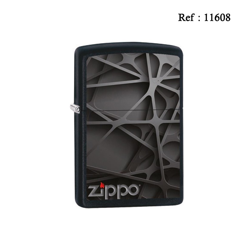 lighter ZIPPO black mat Black Abstract design