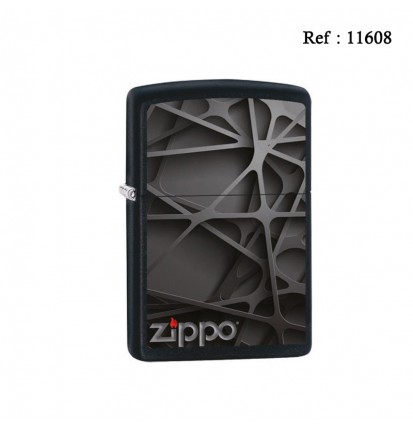 lighter ZIPPO black mat Black Abstract design