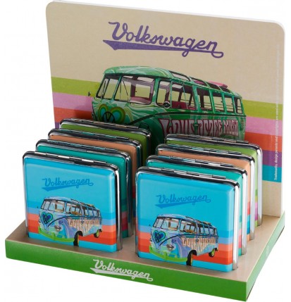 Cigarette case VW 20's, display of 8