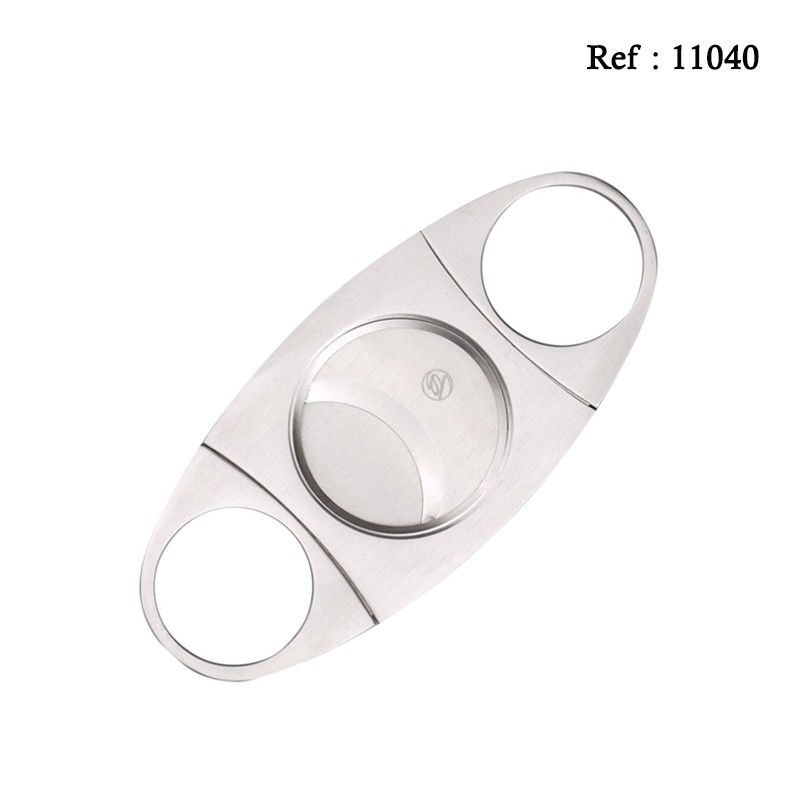 cigar cutter metal silver