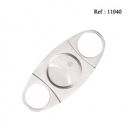 cigar cutter metal silver