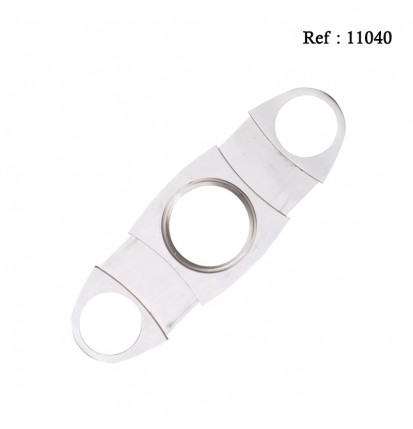 cigar cutter metal silver