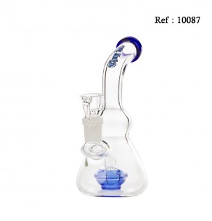 glass bong 16 cm Thug Life Blue, Ø 18 mm