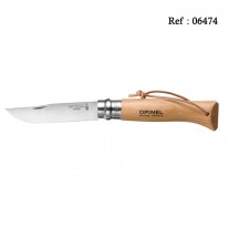 Couteau OPINEL N.08 Baroudeur Inox, 8.5 cm, boîte de 6