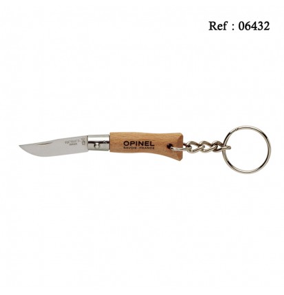 Couteau OPINEL porte clés N°02 inox 3.5cm, boîte de 6