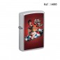 Zippo fuel lighter silver mat Barber Shop