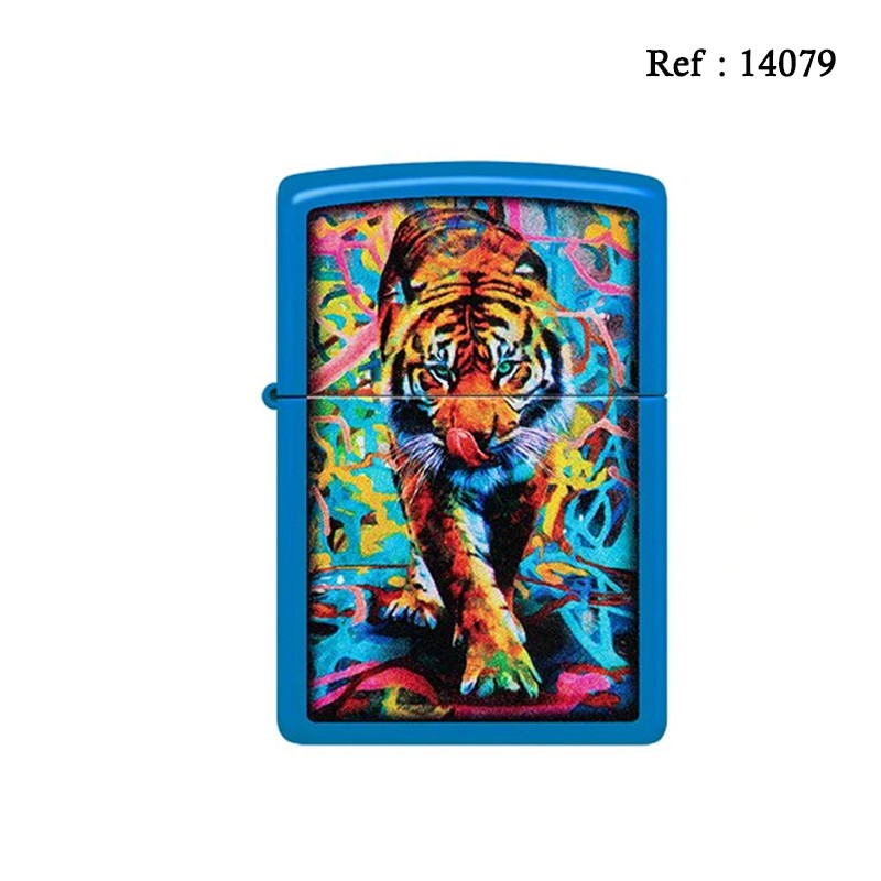 Zippo lighter blue Tiger