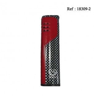 Briquet MYON Cigare un Jet Carbone Rouge