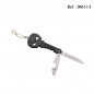 Knife Key THIRD Skull Black 6 cm, Stainless steel