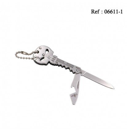 Knife Key THIRD Skull  6 cm, Stainless steel