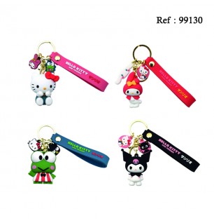 Hello Kitty & Friends keyring set of 4