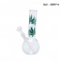 Glass Bong Leaves 22 cm, Ø 36 mm