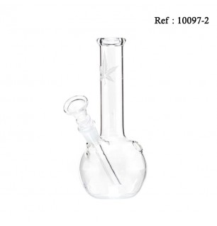 Glass Bong Small Leaf 16 cm, Ø 24 mm