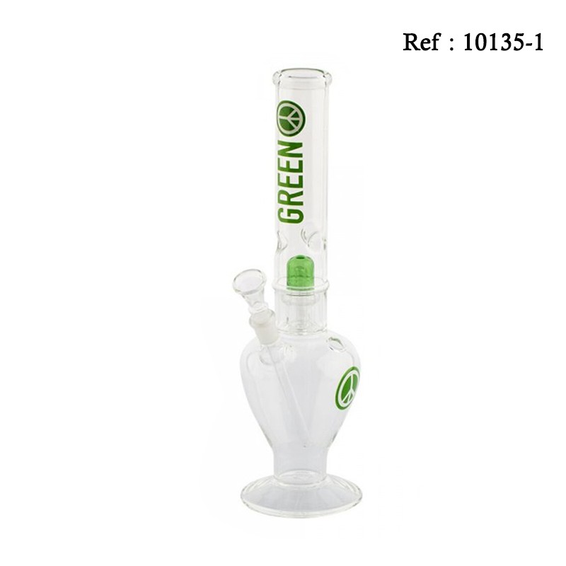 Glass Bong Greenline 35 cm, Ø 40 mm