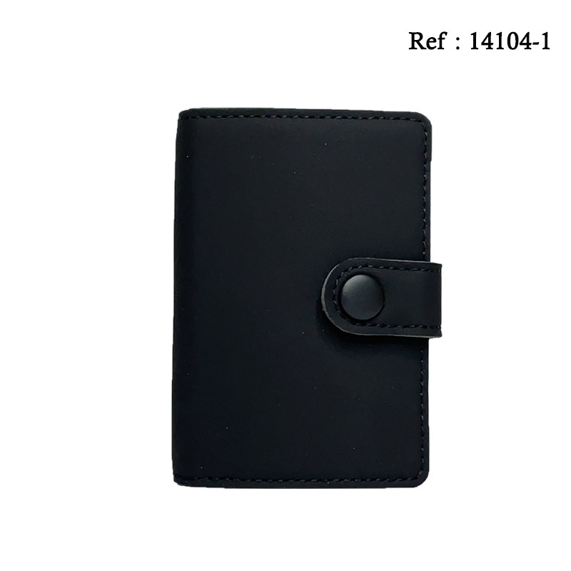 Cigarette case 100mm cover black, money and credit card space