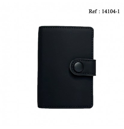 Cigarette case 100mm cover black, money and credit card space