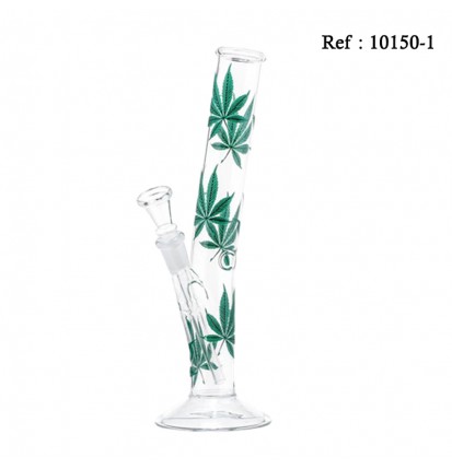 Bang 26 cm en verre Hangover Feuilles, Ø 32 mm