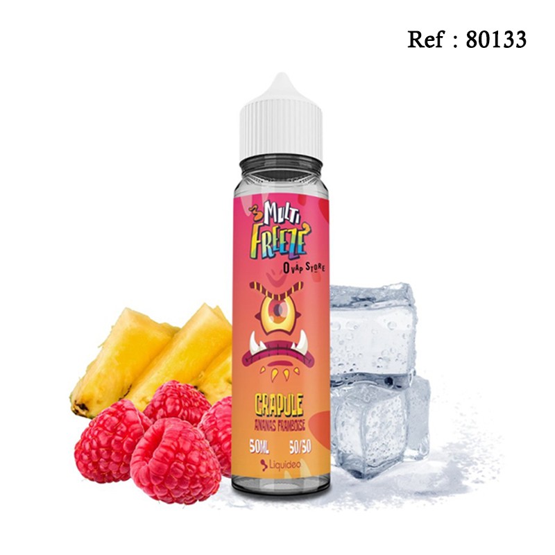 E-liquide Crapule Ananas Framboise FREEZE Liquideo 50mL sans nicotine